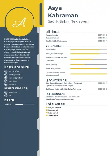 Tekniker ve Teknisyen Cv Örnekleri cv indir